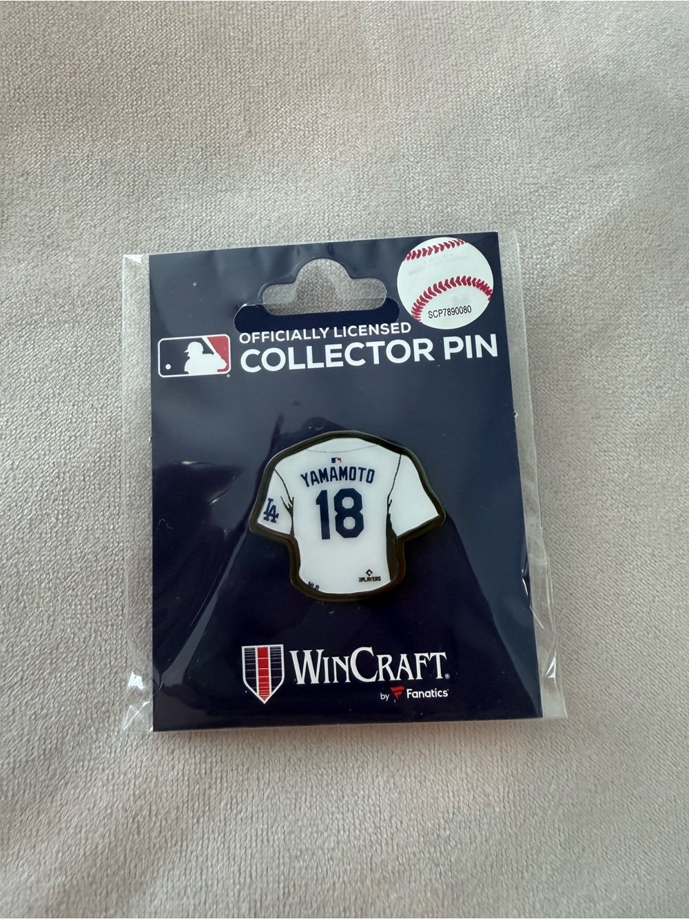 NEW Los Angeles Dodgers Yoshinobu Yamamoto 18 Officially Licensed Collector Pin